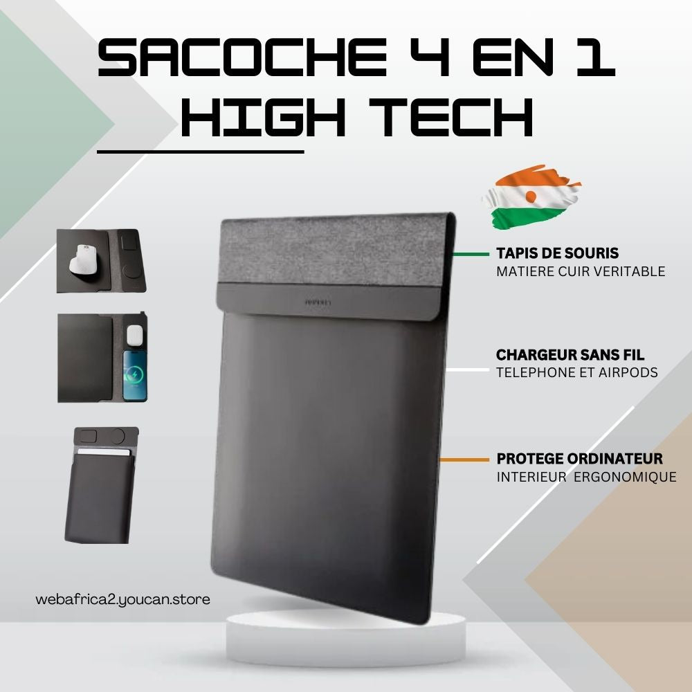 Sacoche pour Ordinateur Portable 4 en 1 NIGER
