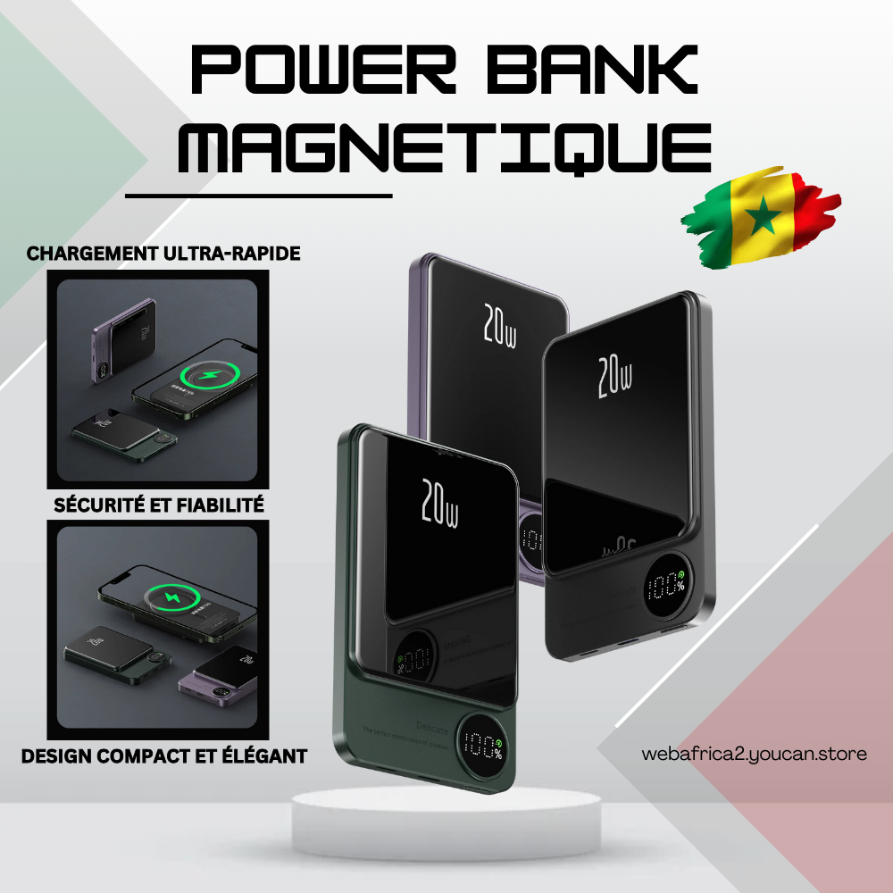 Power Bank Magnétique 10.000 mAh Senegal